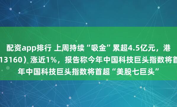 配资app排行 上周持续“吸金”累超4.5亿元，港股科技30ETF（513160）涨近1%，报告称今年中国科技巨头指数将首超“美股七巨头”